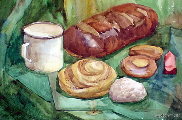 Булочки в живописи