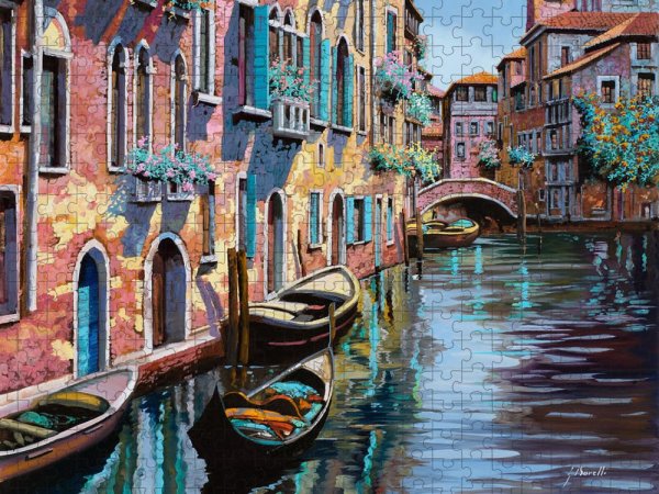 Картина каналы Венеции