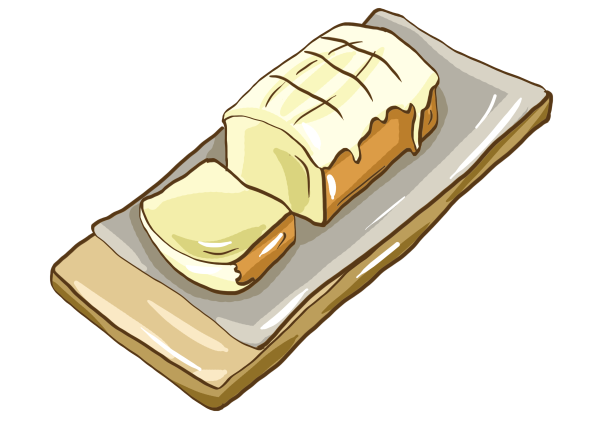 Хлеб с маслом вектор