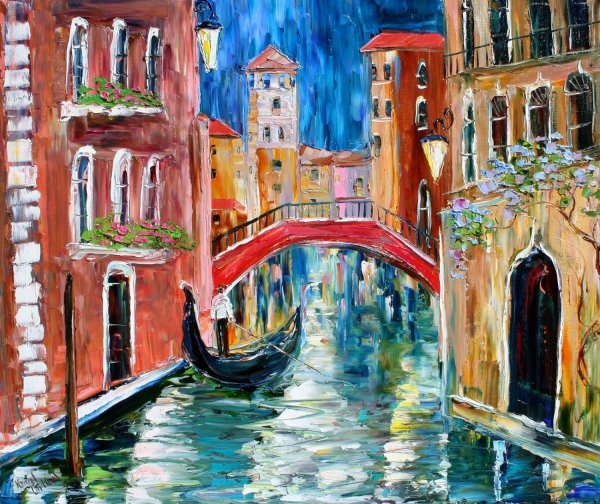 Венеция пейзаж для начинающих