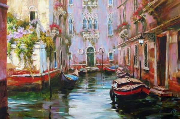 Художник Мартенс Елена живопись маслом Бурано Венеция