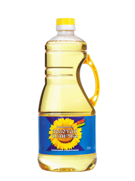 Масло подсолнечное Золотая семечка 1,8л
