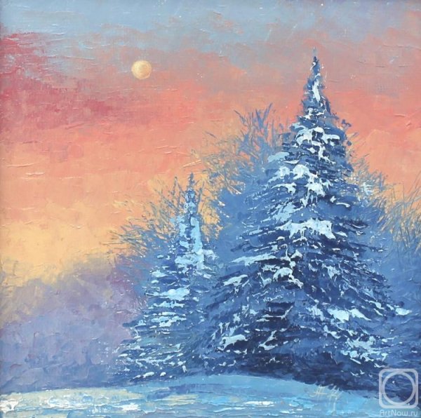 Сказочная зима маслом