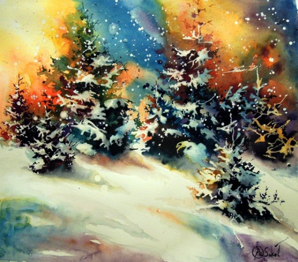 Анна Соколова художник акварели