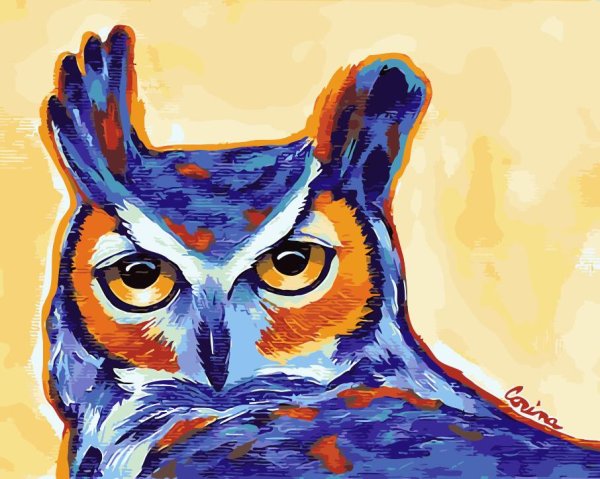 Картины маслом Совенок