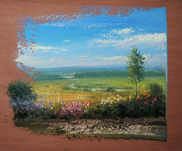 Живопись мастихин.....пейзажи Коломна