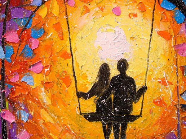 Картина маслом любовь