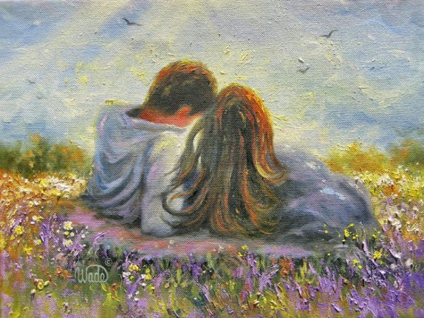 Картина влюбленные