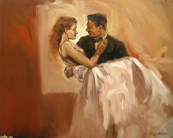 Картина мужчина и женщина