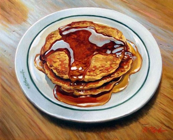 Блины картина маслом