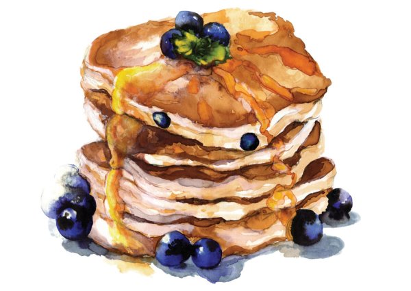 Блинчики рисовать