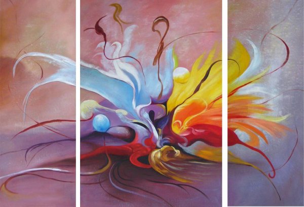 Триптих маслом на холсте