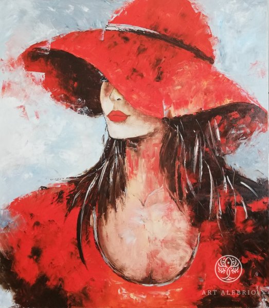 Девушка в красной шляпе