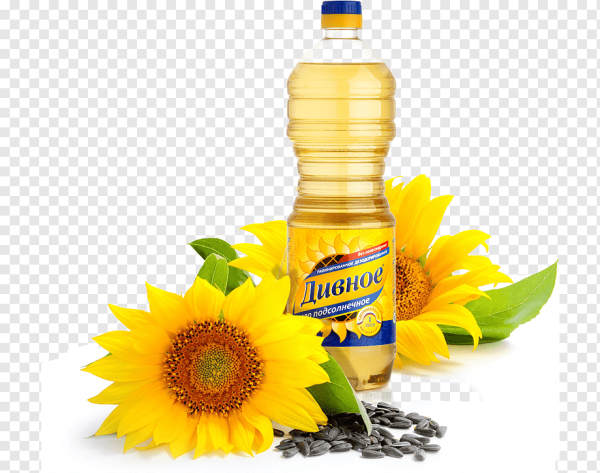 Растительное масло на прозрачном фоне