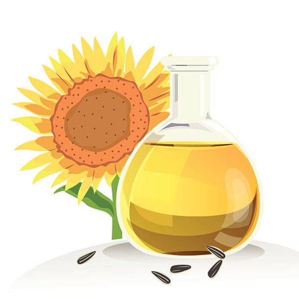 Нарисовать подсолнечное масло