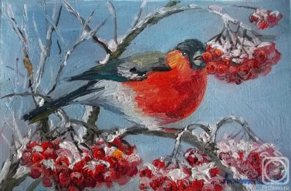 Майстренко Геннадий Снегири художник