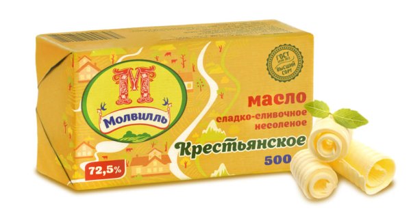 Дизайн упаковки сливочного масла