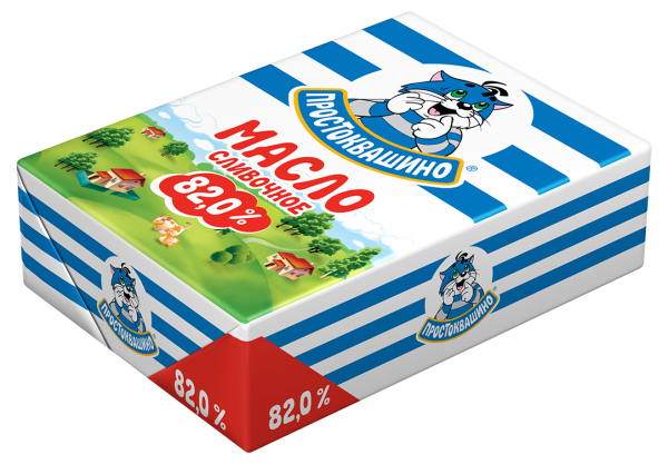 Простоквашино масло сливочное 82%, 180 г