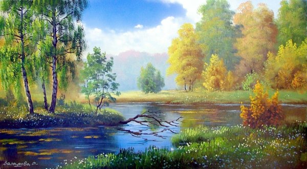 Александр Южаков осенний пейзаж