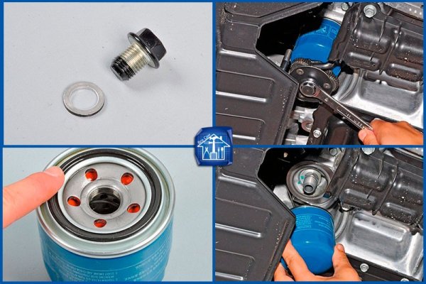 Расположение масляного фильтра Солярис