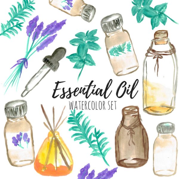 Эфирные масла Стикеры