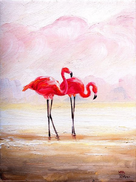 Фламинго рисунок