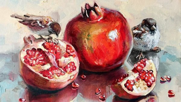 Художница Мария Павлова птички