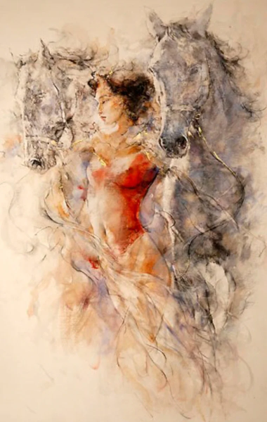 Мужское тело в краске