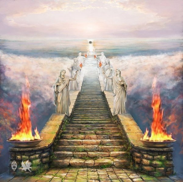 Фреска лестница в небеса