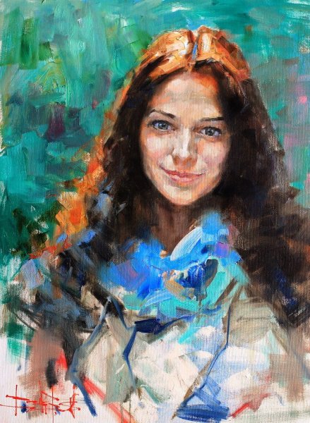 Живописный портрет маслом