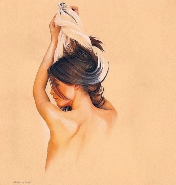 Красивые картины девушек со спины