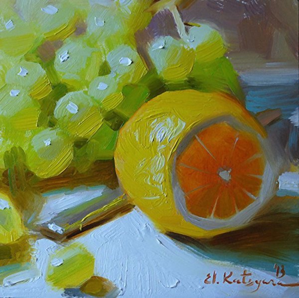 Елена Кацура живопись мастихином