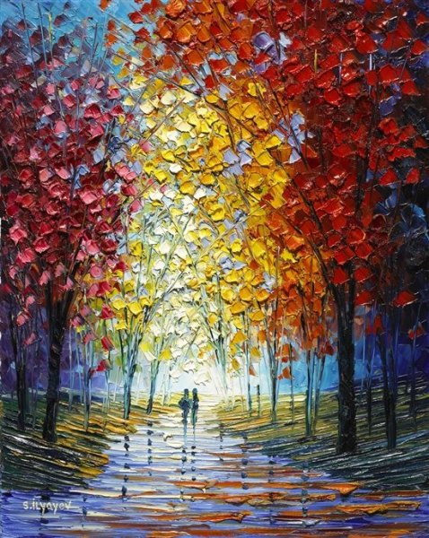 Картины мастихином акрил