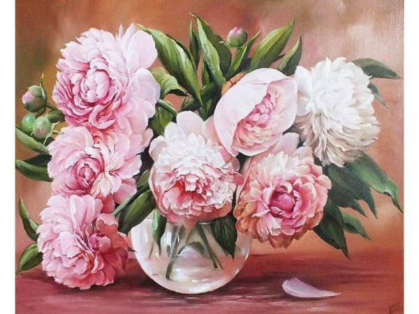 Татьяна Кулигина пионы розовые