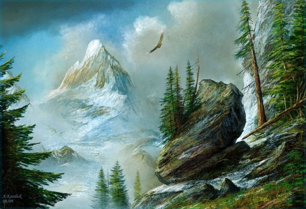 Андре Косслик морской пейзаж