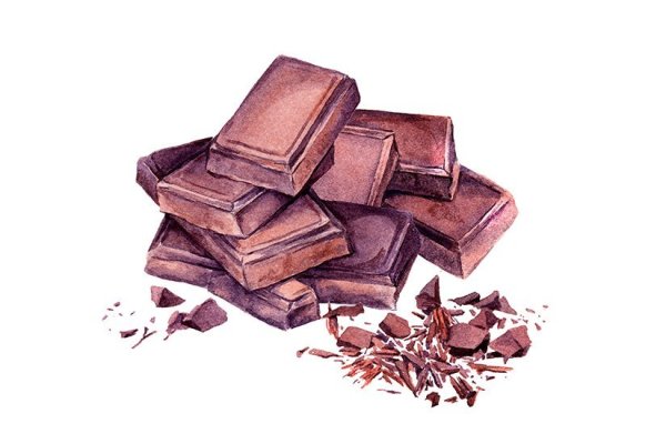 Горячий шоколад акварель