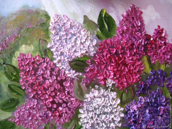 Мастер класс сирень мастихином