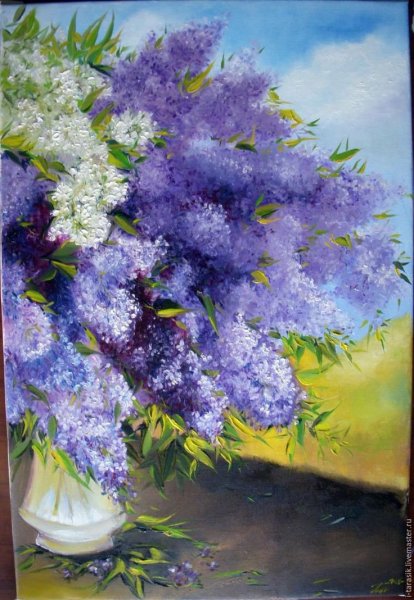 Правополушарное рисование сирень