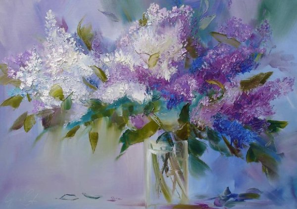 Живопись мастихином картины Сергеев художник картины