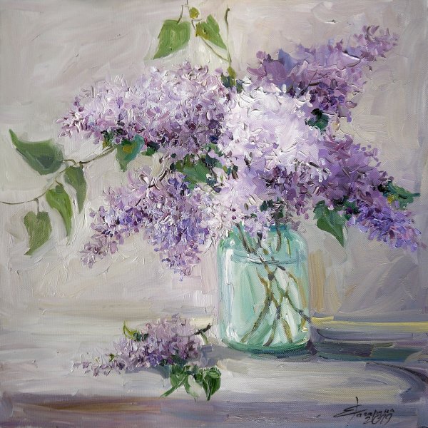 Художник Елена Шумакова сирень