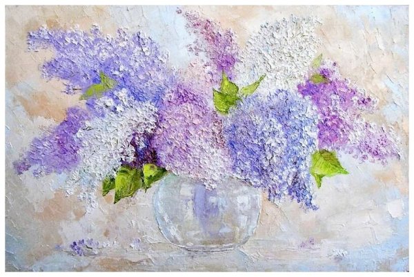 Сирень живопись маслом Наталья Ширяева