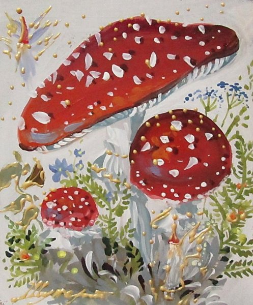 Мухомор картина