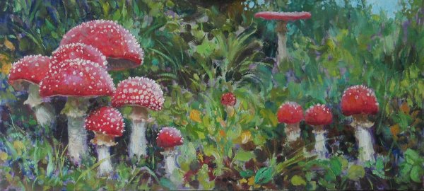 Шишкин мухоморы картина