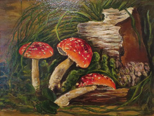 Шишкин мухоморы картина