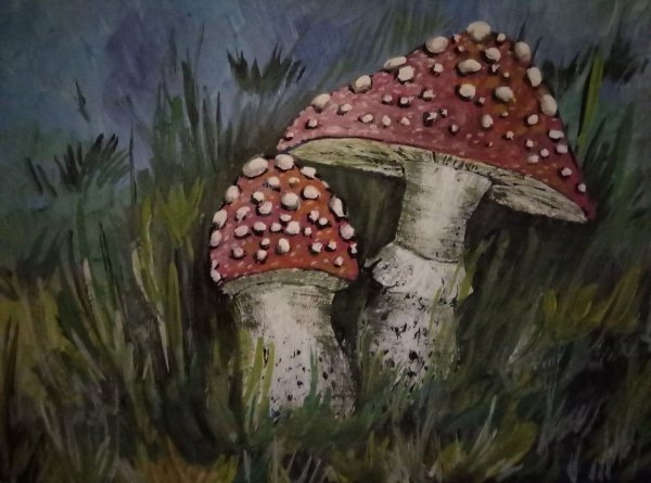 Мухоморы в живописи