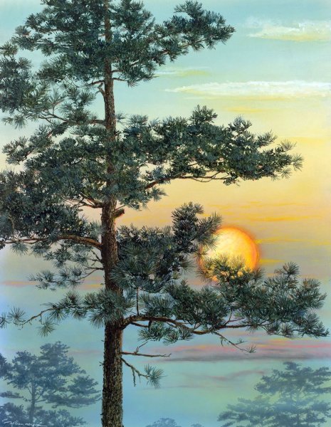 Американский художник-акварелист William Mangum