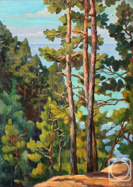 Картины сосны маслом художник Гриц