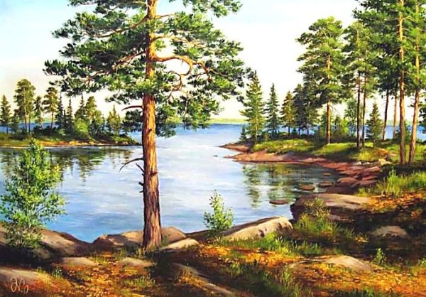 Сосны в живописи