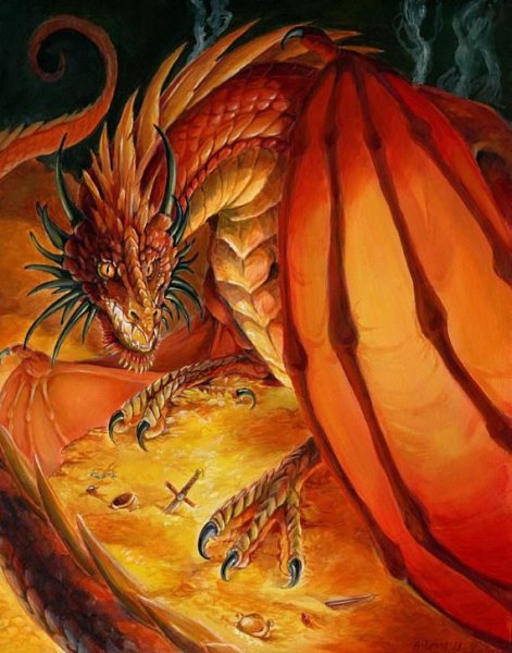 Драконы картины художников