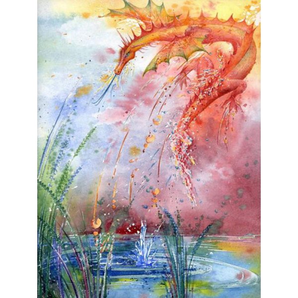 Акварель фантазийные картины